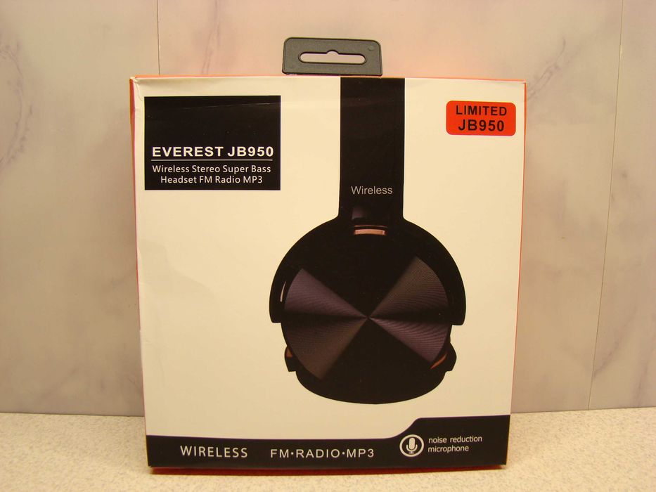 Słuchawki nauszne bezprzewodowe bluetooth lekkie mp3 radio składane