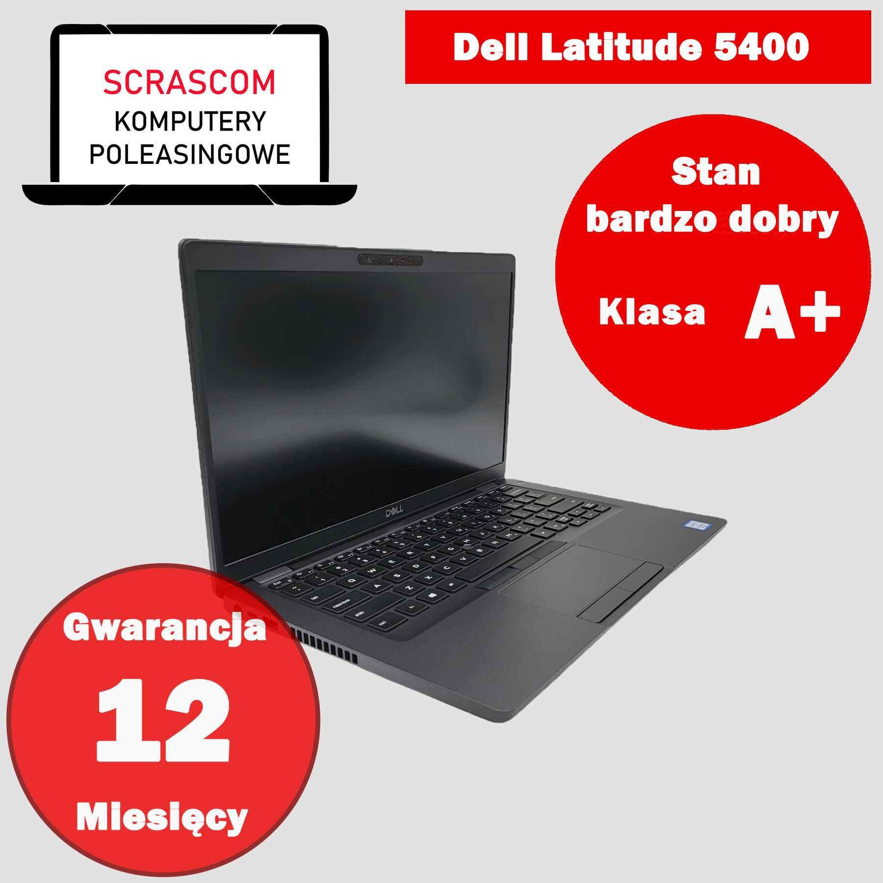 Laptop Dell Latitude 5400 core i7 32GB RAM 512GB SSD 14 cali GWAR