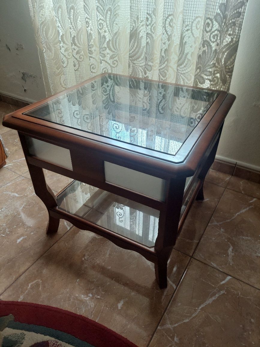Mesa centro vidro