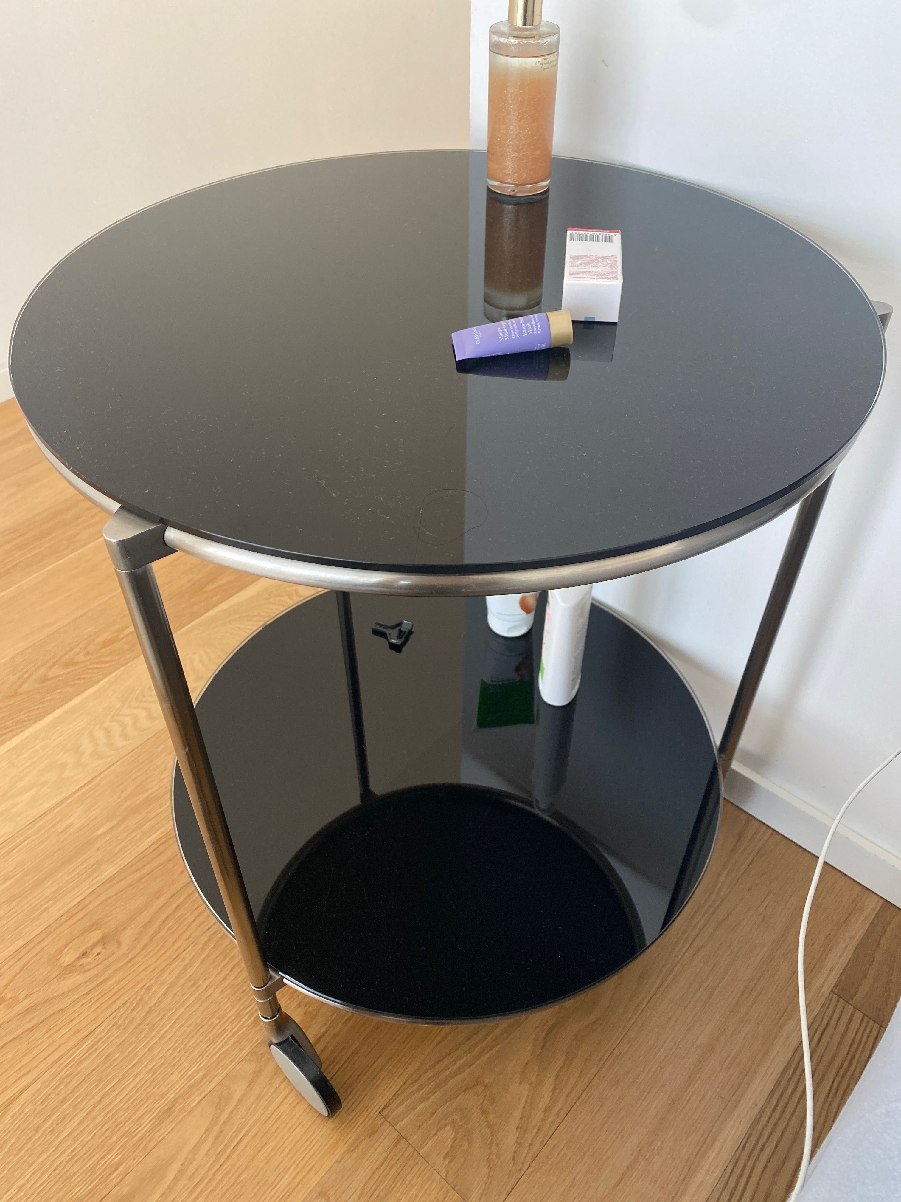mesa IKEA de apoio tampos em vidro