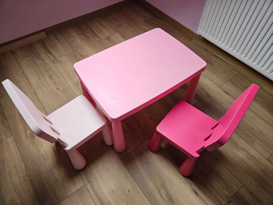 Stolik + 2 szt krzesła dla dzieci Ikea Mammut