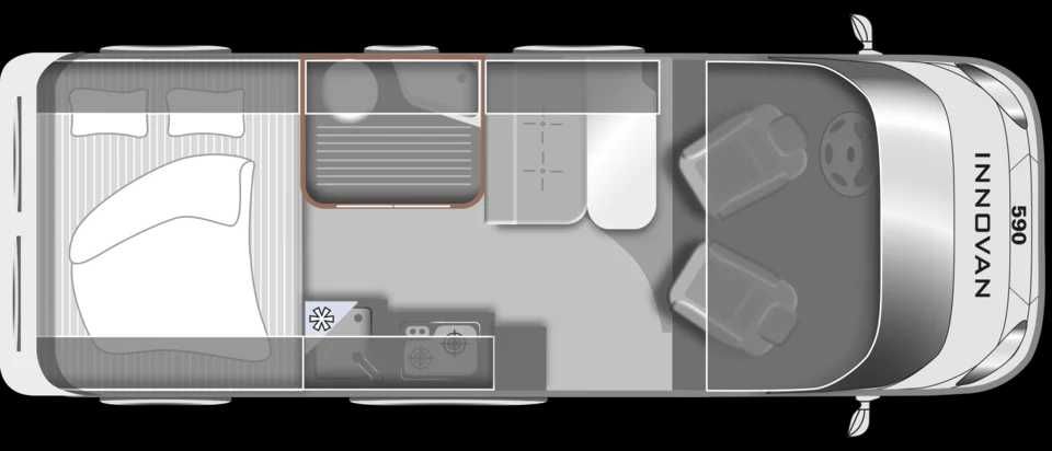 Wynajem wypożyczalnia kampervan 2024 LMC INNOVAN 590 3-osobowy Gliwice