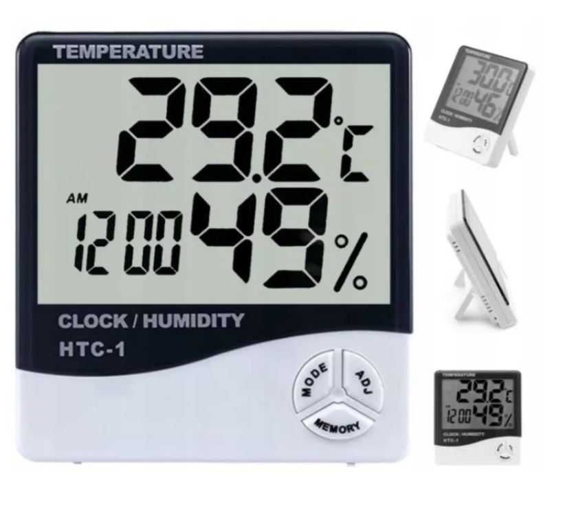 Stacja pogody zegar LCD budzik termometr higrometr