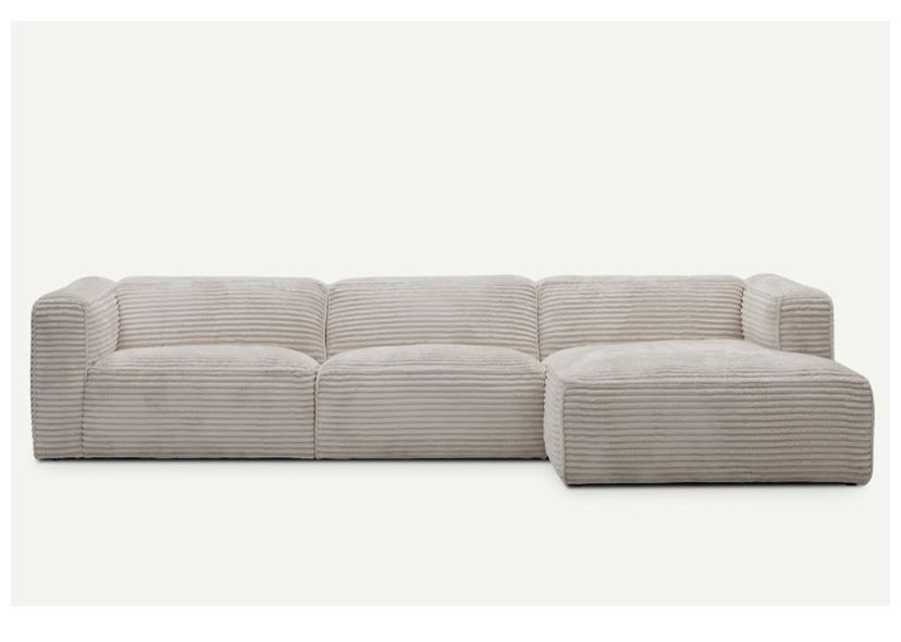 Narożnik modułowy brąz beż, 320cm 3 elementy