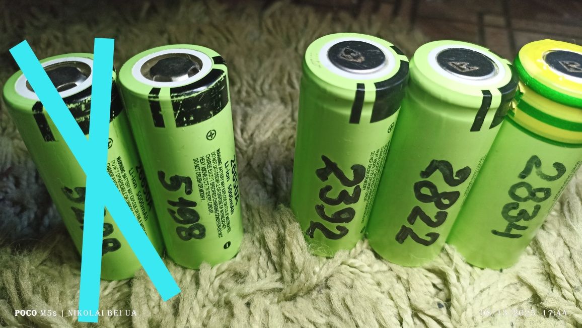 Акумулятор 26650A Li-ion 5000mAh Panasonic Оригінал і інші