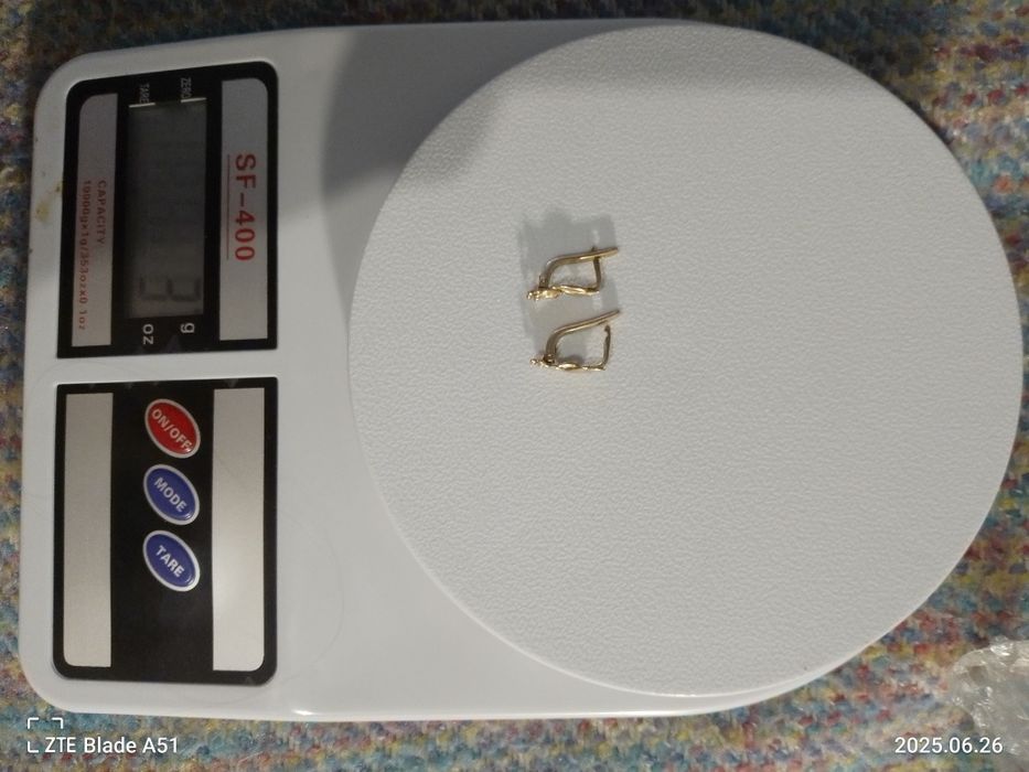 Золоті сережки 583 проба