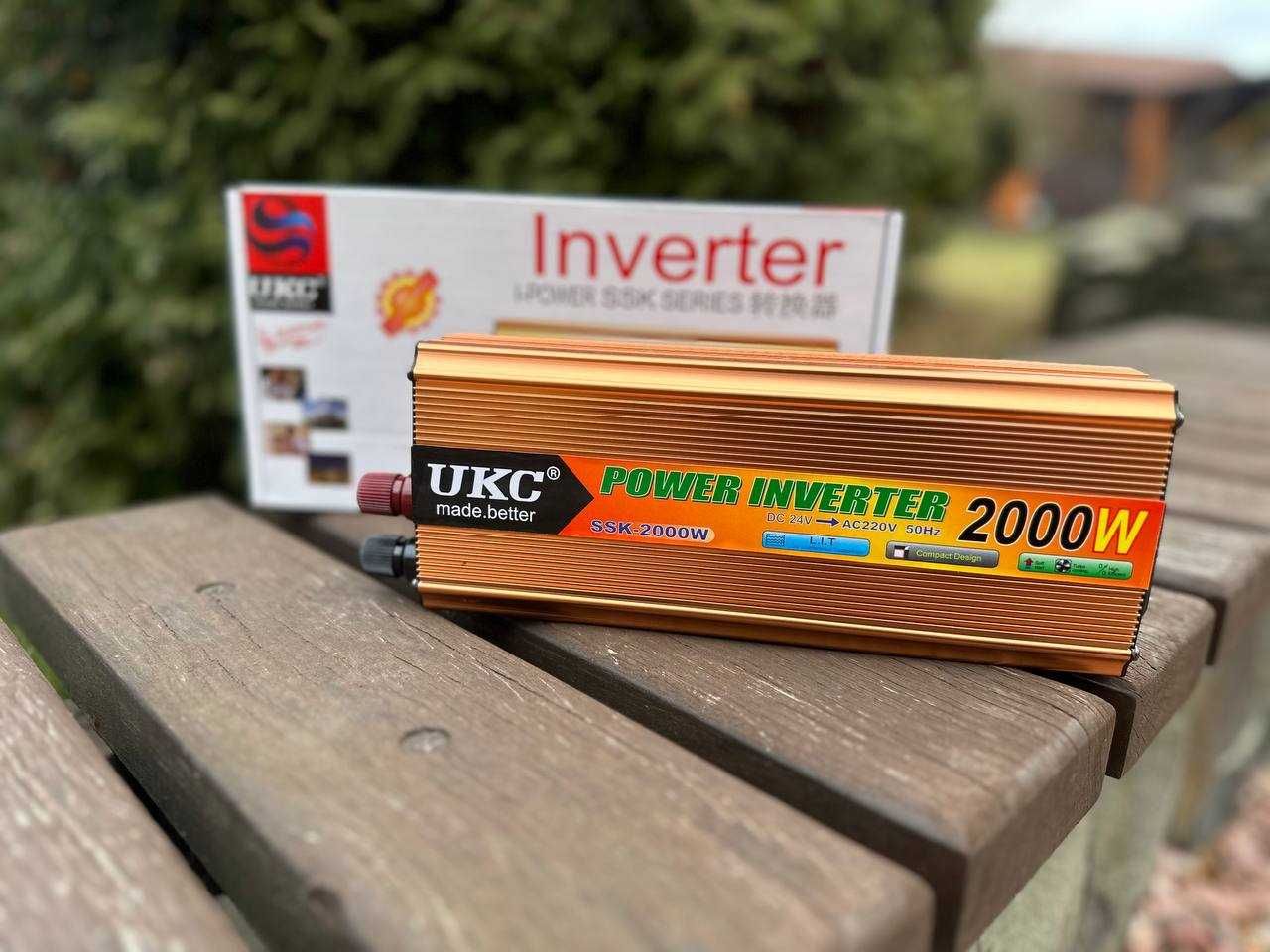 Преобразователь тока 24v - 220v 2000 ватт. Инвертор.