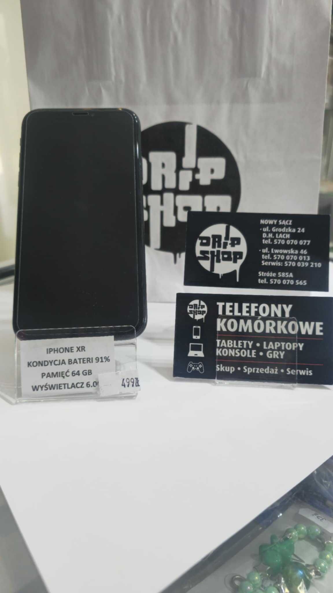 Iphone XR Bateria 91% 64GB Gwarancja , GSM sklep Stróże