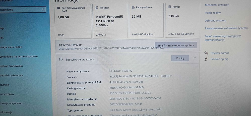 Laptop Samsung NP350E5C-S04PL -stan idealny