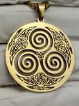 NOWY Naszyjnik wisiorek męski amulet celtycki stalowy stal chirurgiczn
