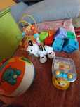 Zabawki niemowlęce dla niemowlaka komplet zabawek Fisher Price Vtech