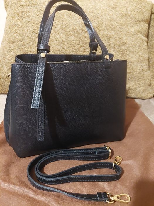 Шкіряна сумка Genuine Leather  (made in Italy)