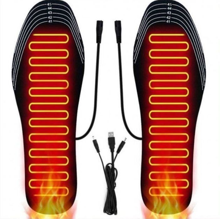 Устілки з підігрівом від USB повербанку стельки с подогревом у взуття