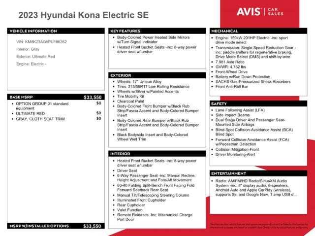 Hyundai Kona Se 2023