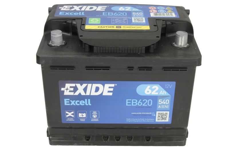 Exide Excell EB620 62Ah 540A Dostawa i Montaż