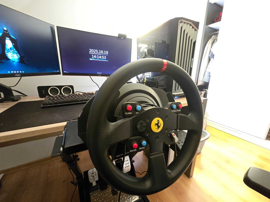 Kierownica Thrustmaster T300 Ferrari + Thrustmaster T-LCM + Stojak