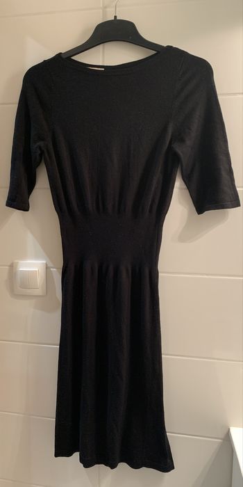 Sukienka mała czarna dzianinowa Orsay 36 za kolano