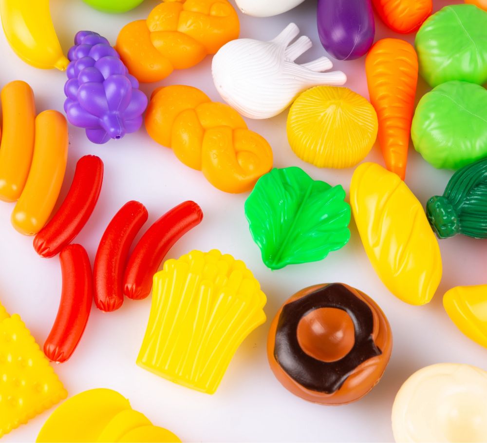 WARZYWA OWOCE DLA DZIECI kuchnia zabawa w sklep 120EL ZESTAW plastikow