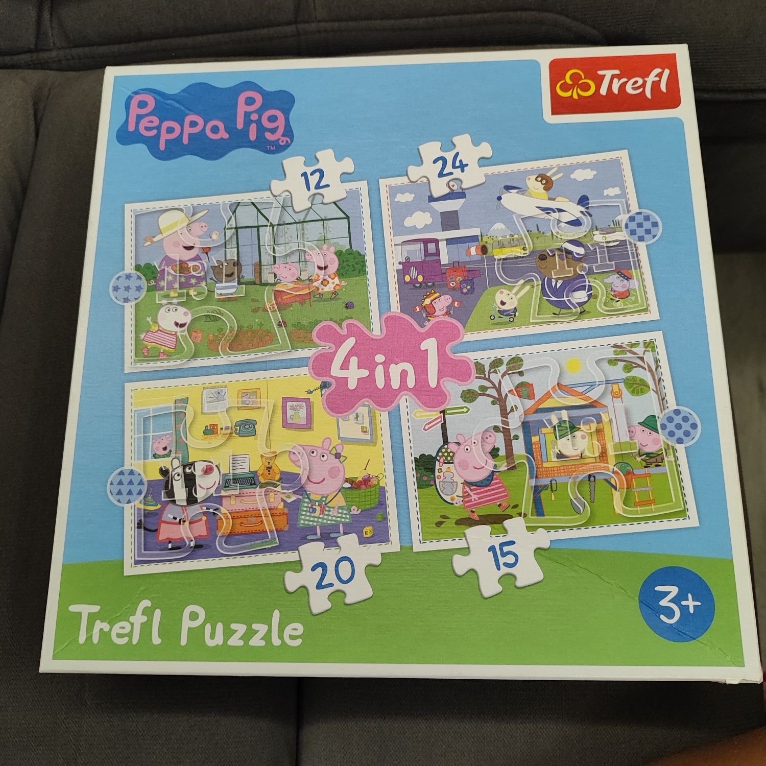 Puzzle Trefl Swinka Peppa 4w1, 3+ stan idealny