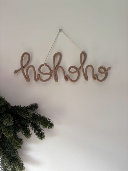 Zawieszka napis świąteczny hohoho Mikołaj święta zima christmas