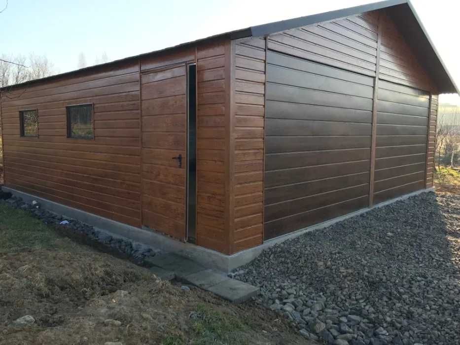 ORZECH / Profil /Garaż Blaszany /Brama ORZECH / Dwuspadowy – Maj-Blach