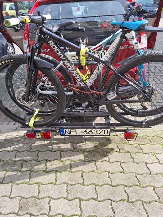 Solidny bagaznik rowerowy na 2 rowery hak