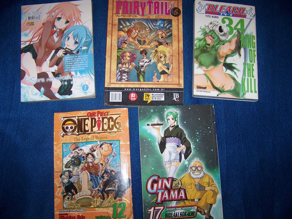 5 revistas banda desenhada japonesa