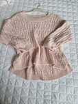 Sweter oversize 3/4 rękaw