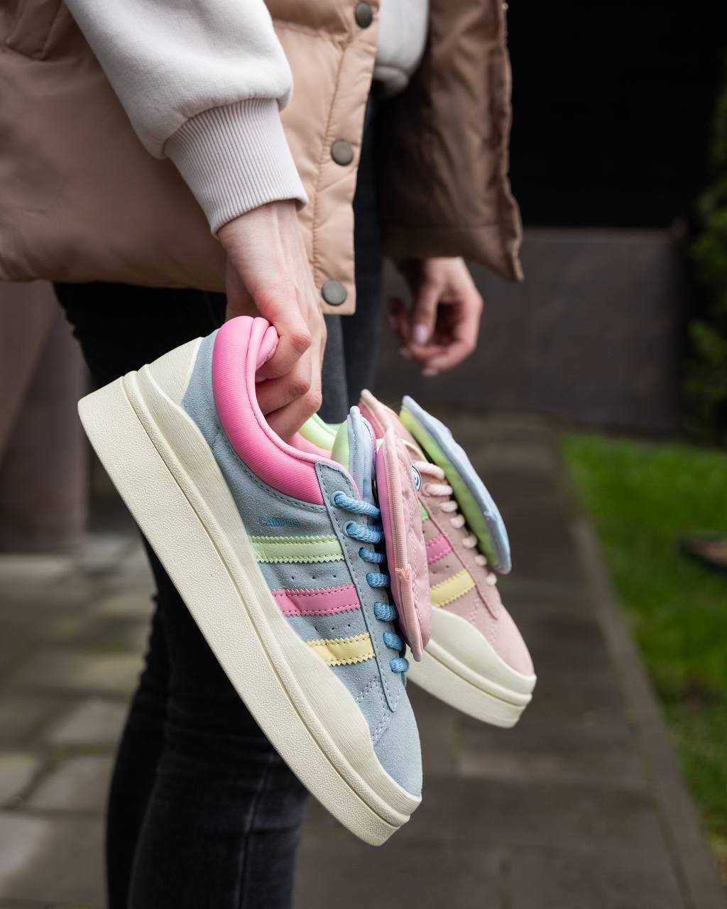 Хіт 2024! Жіночі кросівки Adidas Campus x Bad Bunny Moon Pink 36-40р