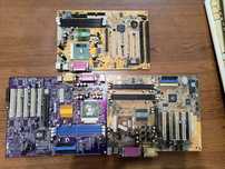 Stare Płyty główne AMD Athlon Intel Pentium 3 klawiatura DIN i PS2