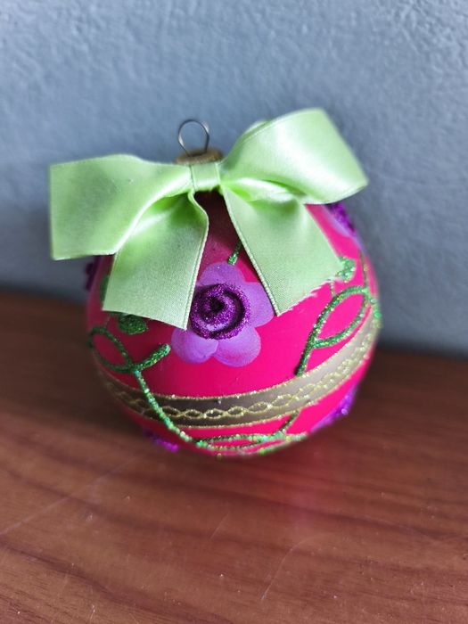 Bombki choinkowe ręcznie zdobione