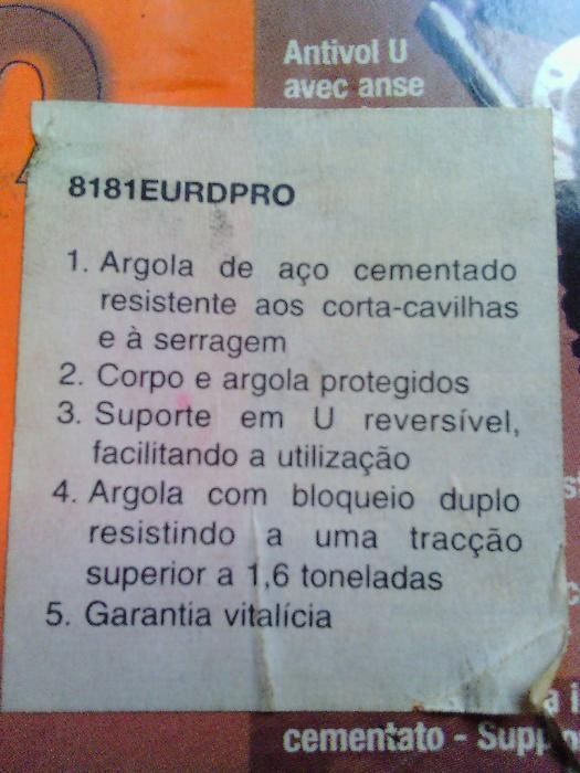 Cadeado de segurança para bicicletas MASTER LOCK