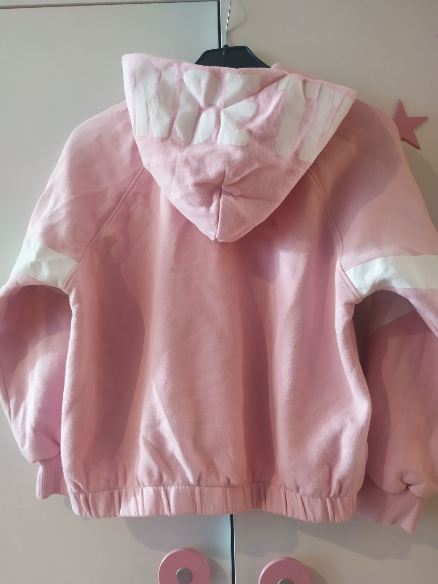Krótka bluza crop Zara z dużym kapturem 13-14l 164