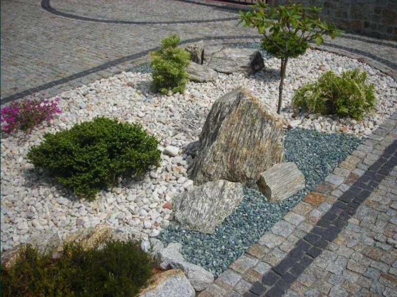 Żwir Kwarcowy otoczak Japoński biały kamień kora kamienna grys