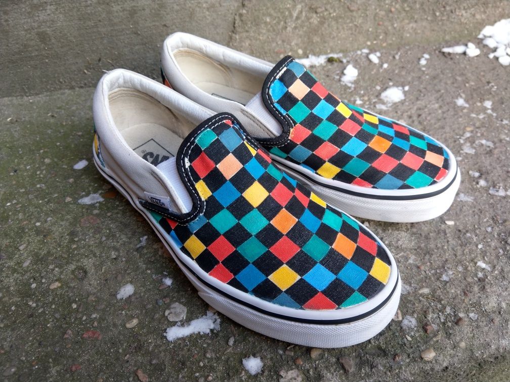Vans slipon 36, 22,5cm custom