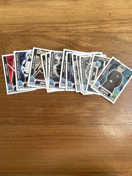 Cartas da Coleçao Star Wars Force Attak - Tops