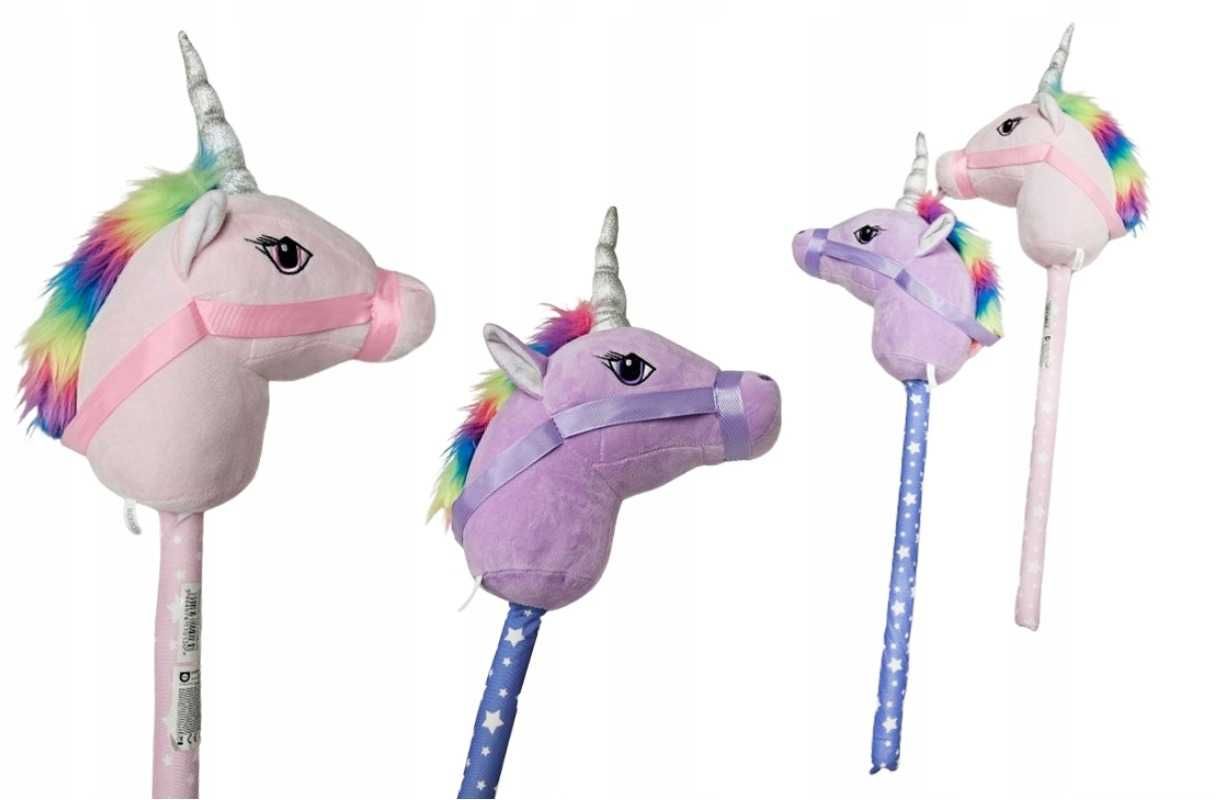 Koń na kiju zabawka głowa konia hobby horse z dźwiękiem