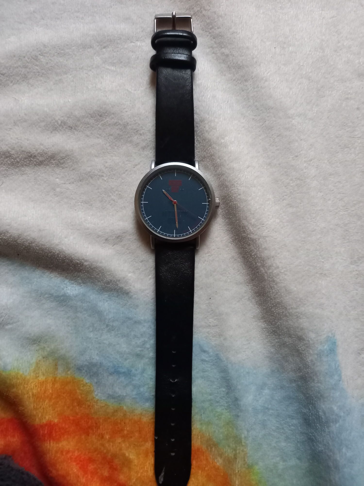 Zegarek Superdry niebieski, skórzany pasek