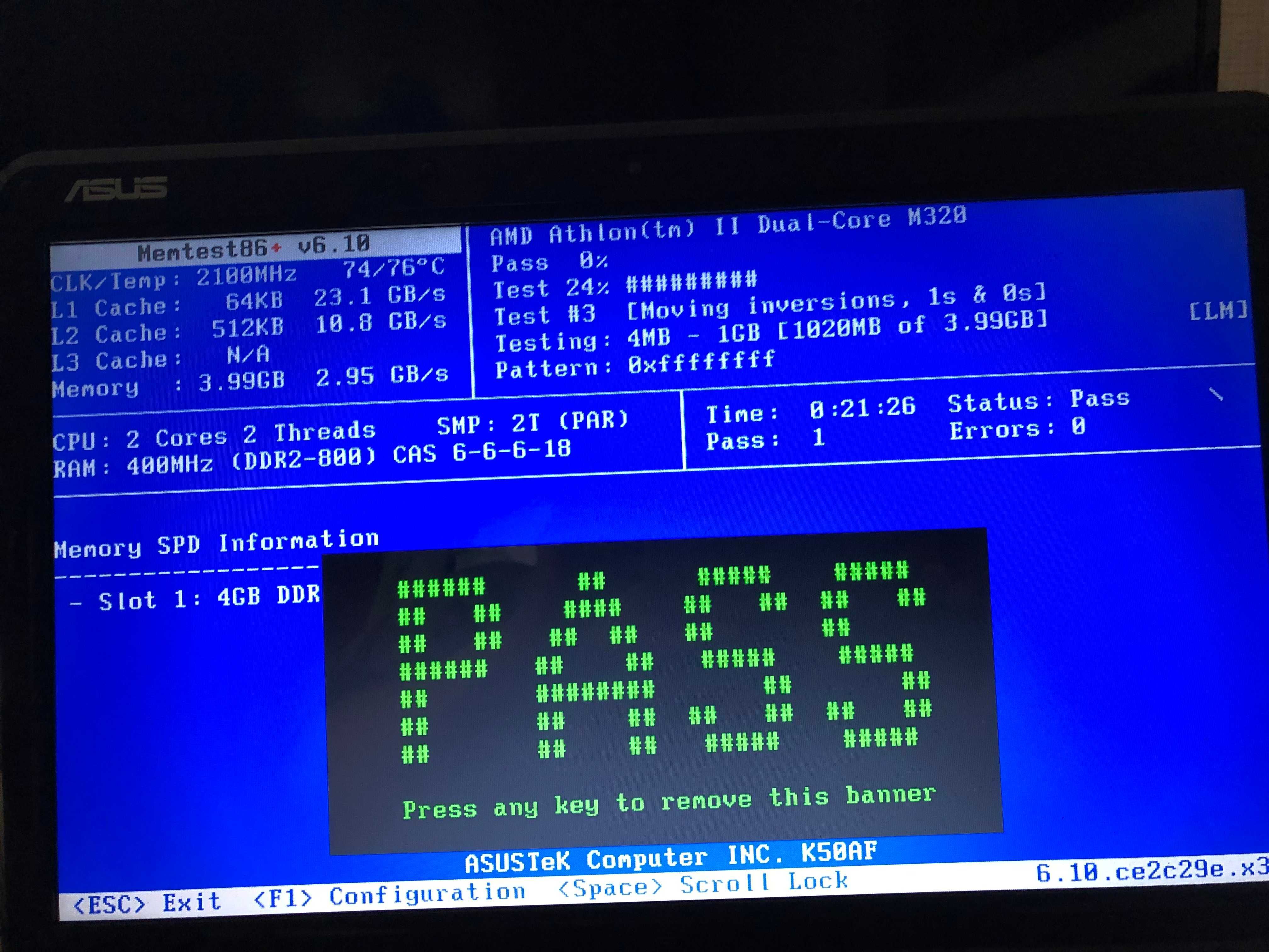 Ноутбук ASUS K50AF
