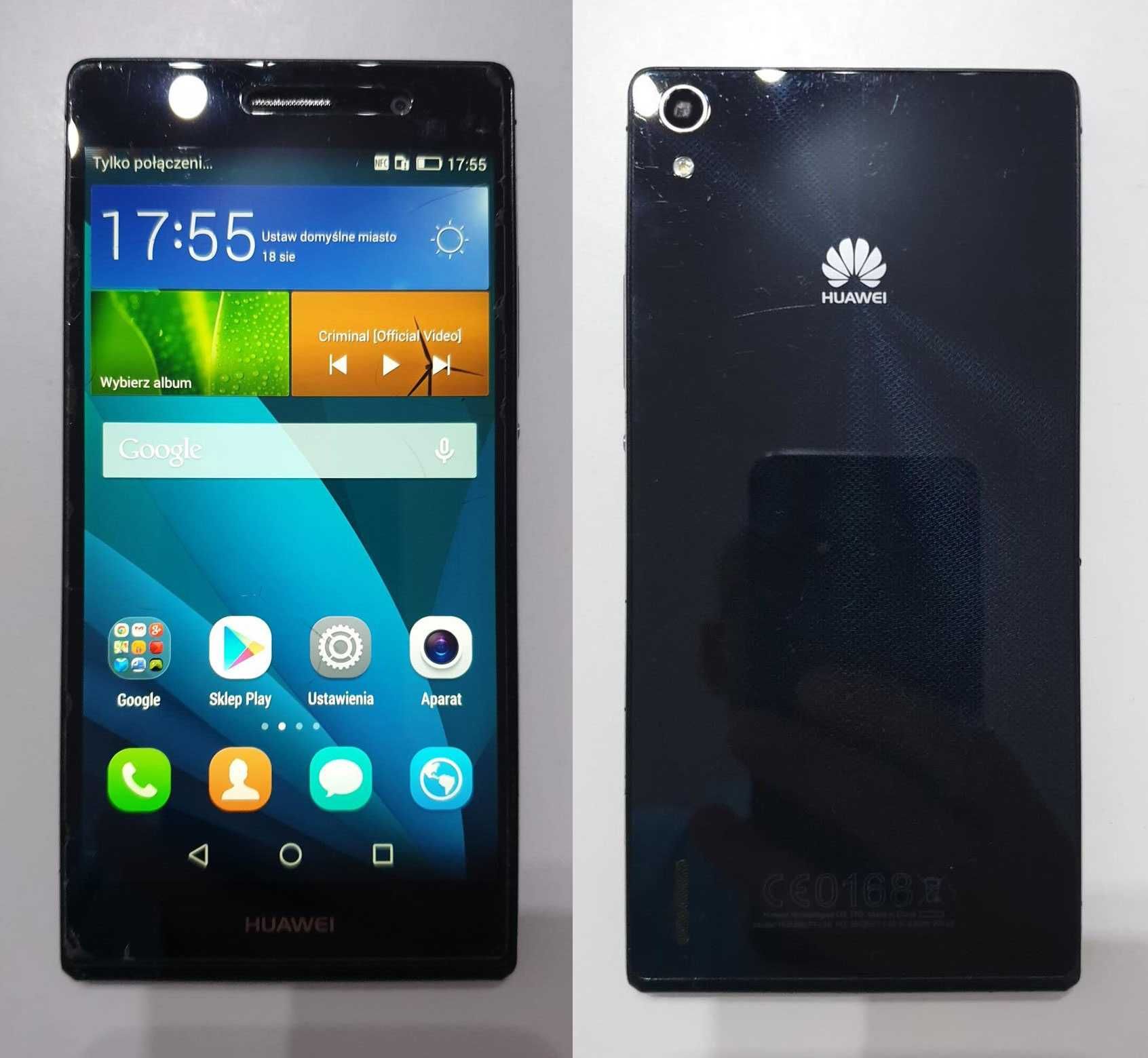 HUAWEI Ascend P7 L10 13MPX LTE 16GB NFC czarny Mega Komplet