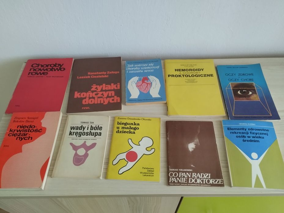PRL książki zdrowie i choroby