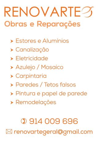 Renovarte Coimbra - Obras, reparações, remodelações