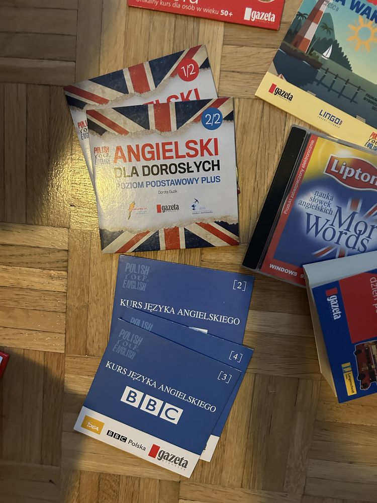 zestaw płyt do nauki angielskiego + idiomy