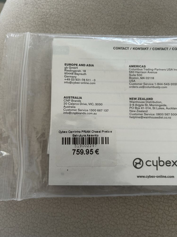 Carrinho de bebe Cybex Platinum ePriam cinza escuro