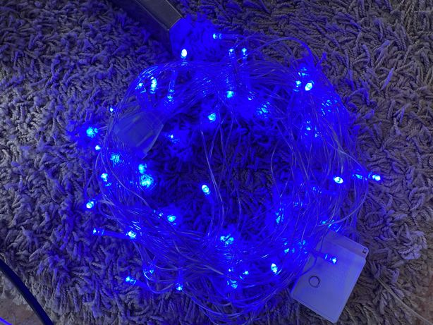 Luzes LED azul (5 metros) para árvore de Natal