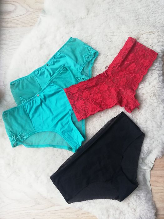 Majki typu hipstery koronkowe zielone czerwone czarne  r. M