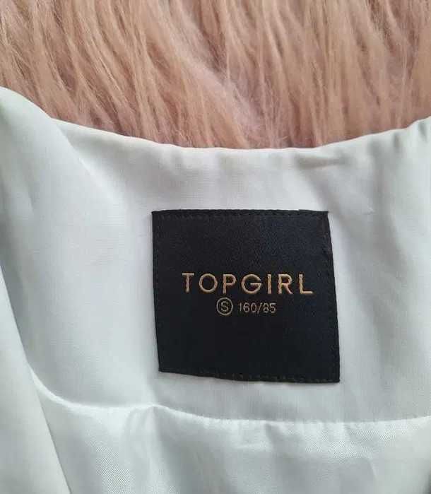 Przepiękna krótka ciemna marynarka żakiet granatowy czarny 36