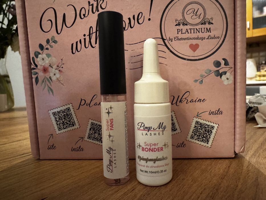 Zestaw do rzęs ( remover, kleaner, boster, primer, bonger, super Fan)