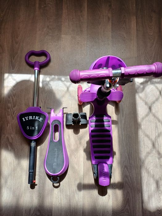 Дитячий самокат 5 в 1 iTrike.