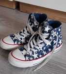 Converse Granatowe wysokie trampki w gwiazdki 36